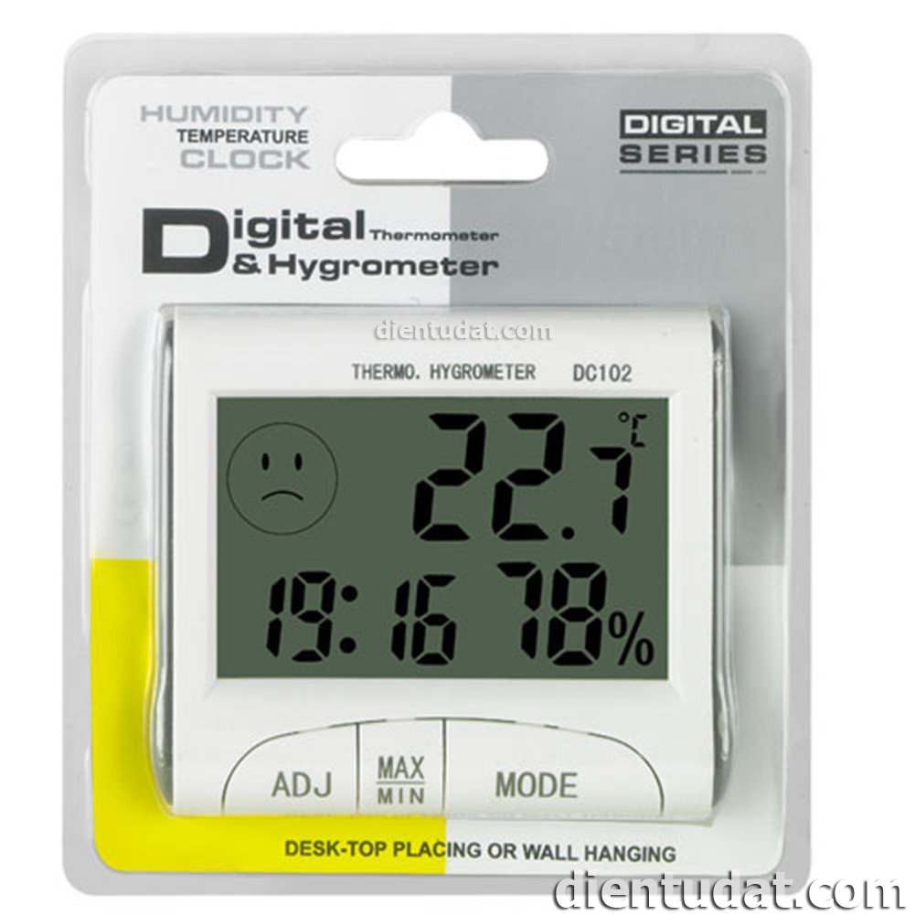 Nhiệt Ẩm Kế - Đồng Hồ Thời Gian DC102
