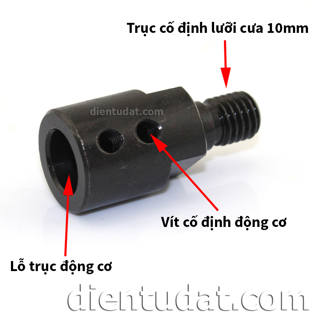 Đầu Kẹp Lưỡi Cưa M10 - Trục 5mm