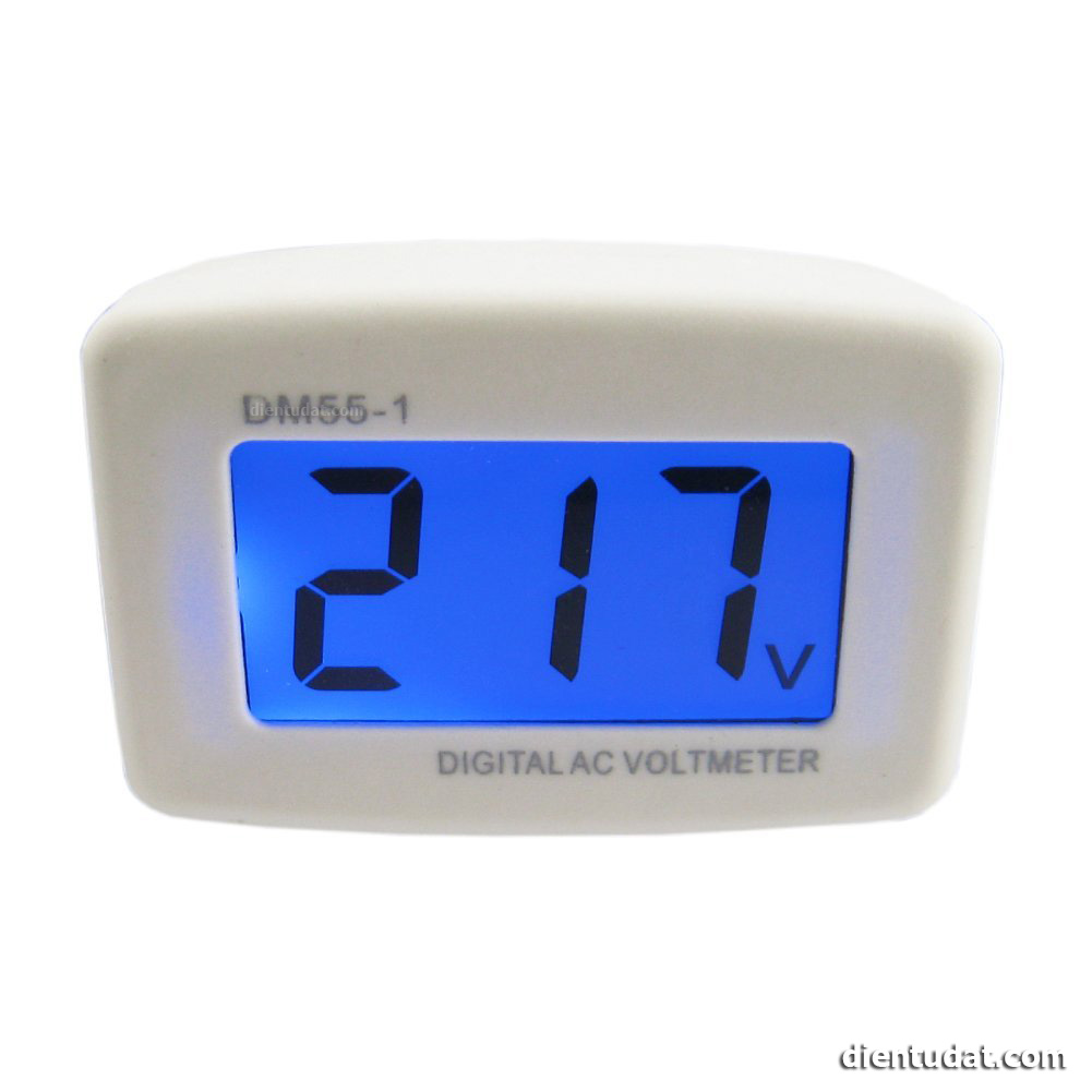 Đồng Hồ Đo AC 80 - 300V Phích Cắm DM55-1 - Chuôi Dẹp - Chuôi Tròn