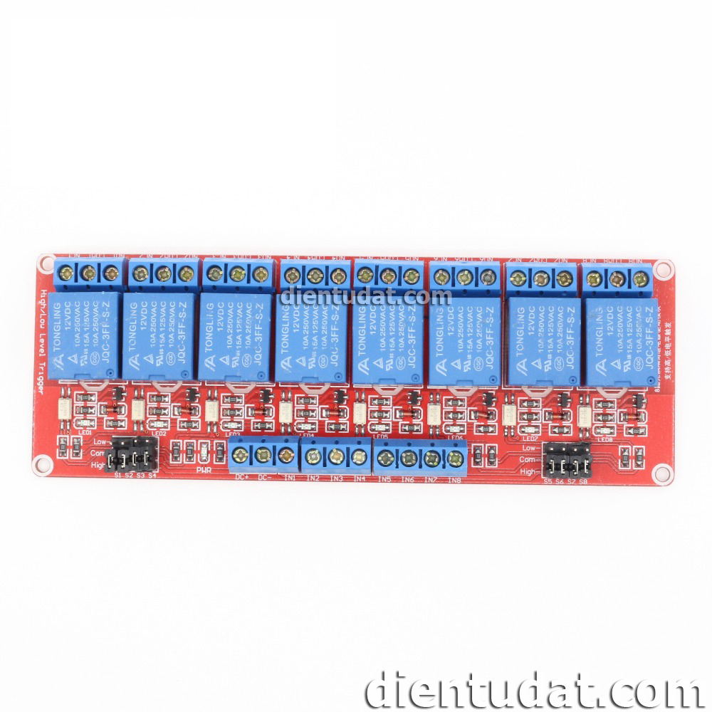 Module 8 Relay Kích H/L (12VDC)