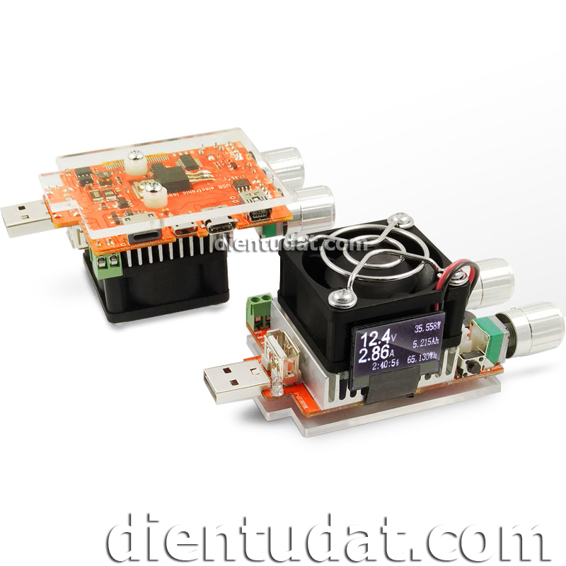 Mạch USB Tester Tải Giả Thông Minh Hiển Thị OLED - 35W