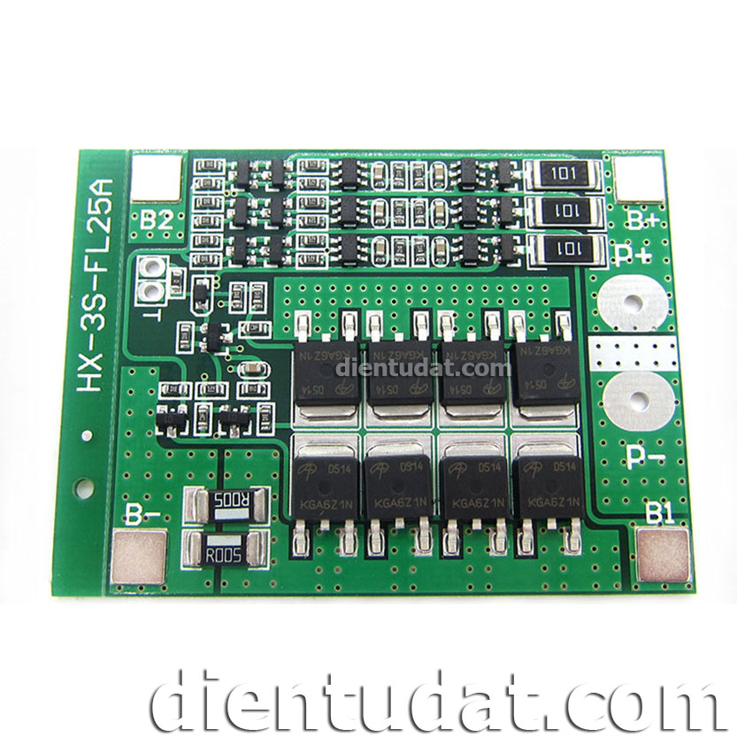 Mạch Sạc Bảo Vệ Pin 3 Cell Nối Tiếp 25A