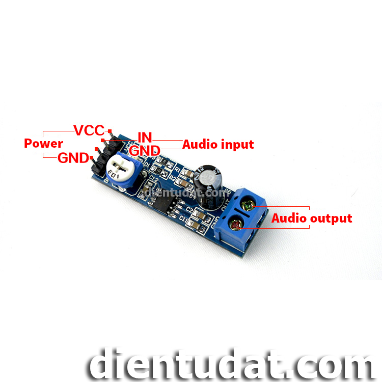 Mạch Khuếch Đại Âm Thanh Mono LM386 - M156