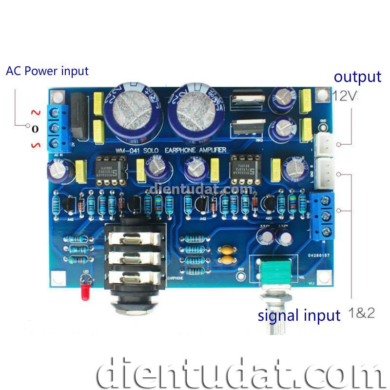 KIT DIY Mạch SOLO EARPHONE DT990 HD650 - Tự Ráp