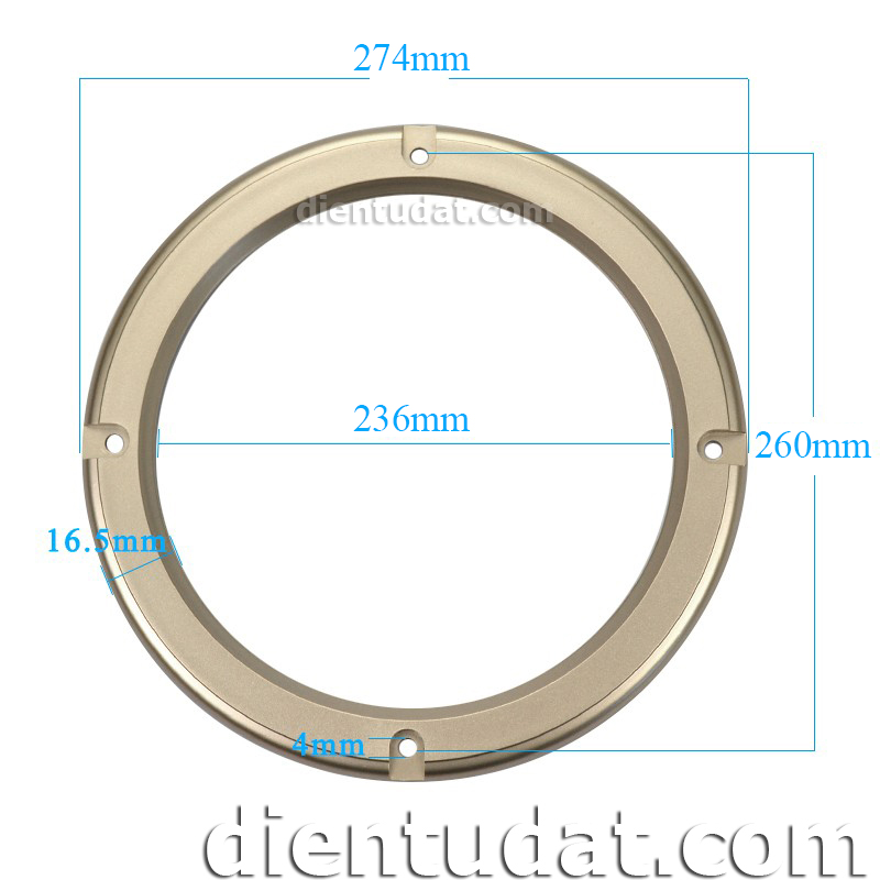 Khung Lưới Bảo Vệ Loa Vàng 236mm - 10inch