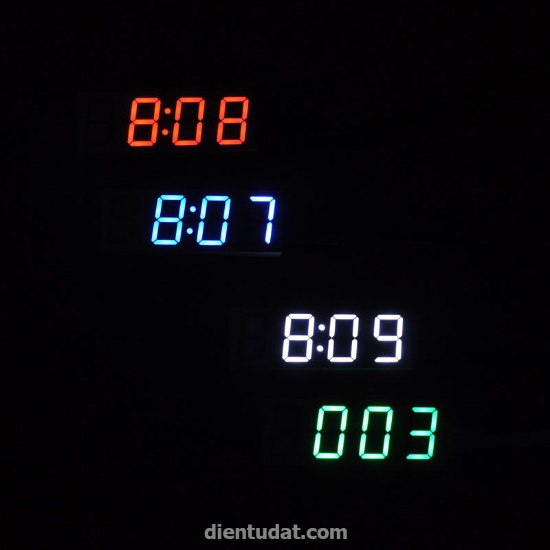 Đồng Hồ Thời Gian Thực DS3231 - 5V - Trắng Đỏ Xanh Dương Xanh Lá