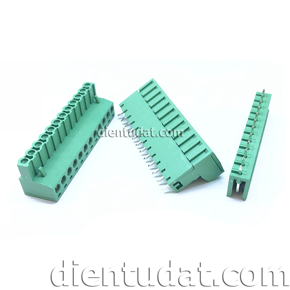 Cầu Nối Dây Domino 12 Pin 5.08mm-12P Chân Thẳng