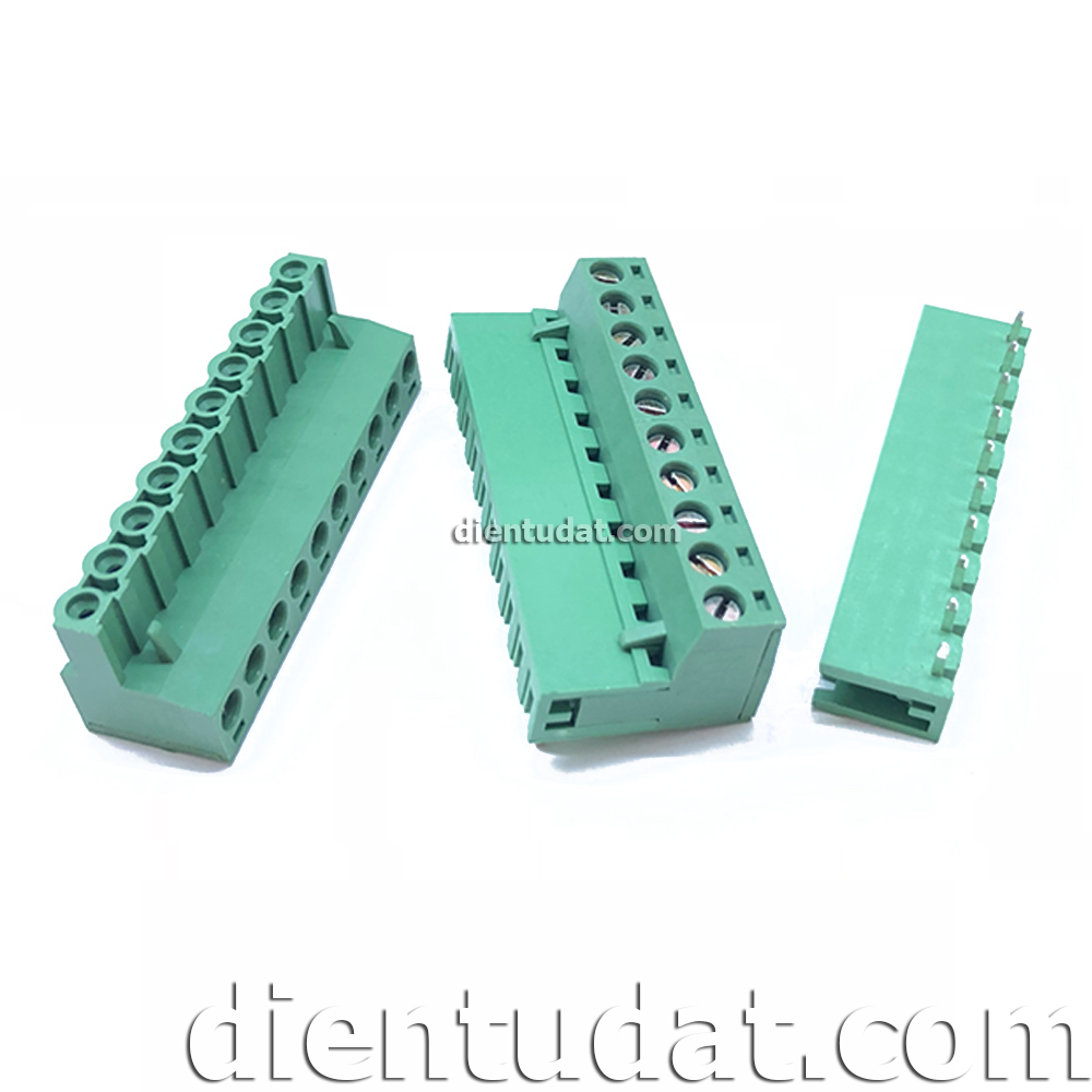 Cầu Nối Dây Domino 10 Pin 5.08mm-10P Chân Cong