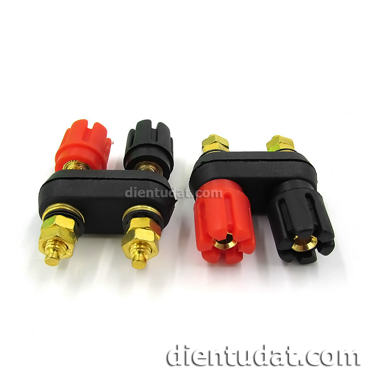 Cọc Loa Đôi Mạ Vàng