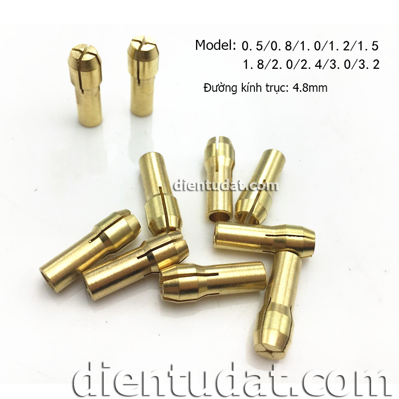 Bộ 10 Đầu Kẹp Mũi Khoan Mini 0.5 ~ 3.2mm