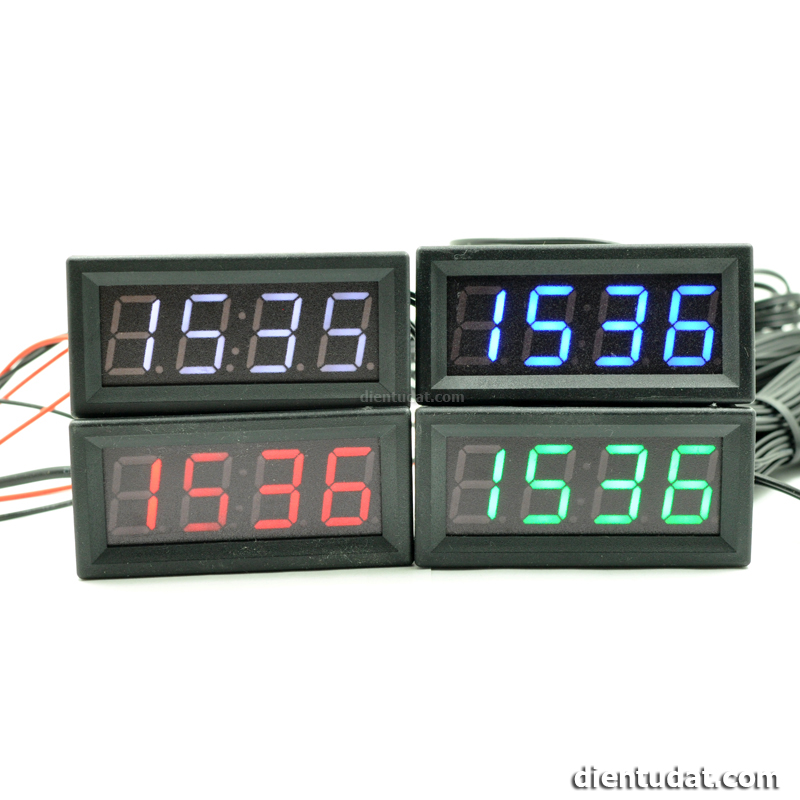 Đồng Hồ Thời Gian Thực + Nhiệt Độ Kép + Đo Áp DS3231 - Trắng Đỏ Xanh Lá