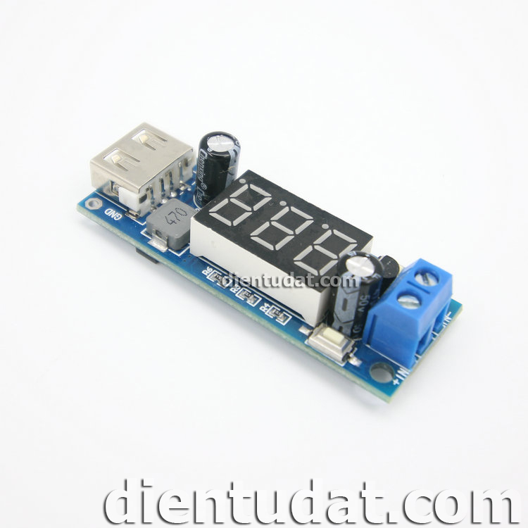 Mạch Hạ Áp Hiển Thị Led Cổng USB 5V-1A - M247
