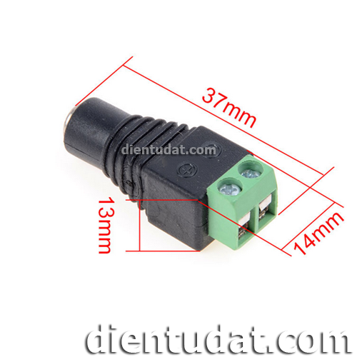Jack DC Female - Domino 2 pin 5.5x2.1mm