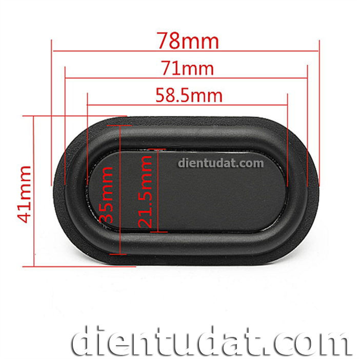 Màng Loa Cộng Hưởng Thụ Động - Bầu Dục 41x78mm