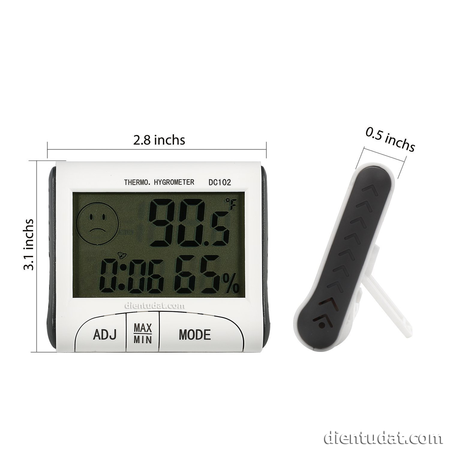 Nhiệt Ẩm Kế - Đồng Hồ Thời Gian DC102