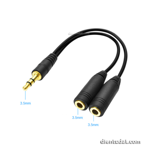Đầu Chuyển Jack Headphone 3.5mm - 1M Ra 2F