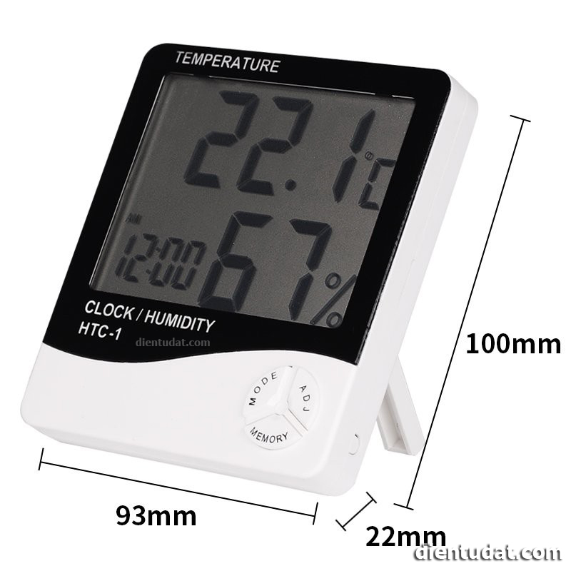 Nhiệt Ẩm Kế - Đồng Hồ Thời Gian HTC-1