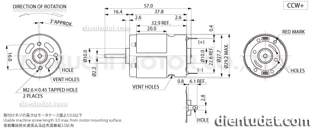 Motor DC MABUCHI RS-380SH-5025