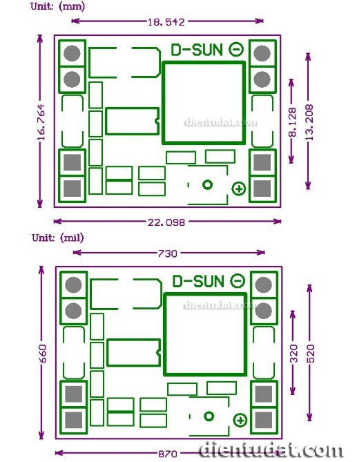 Mạch Hạ Áp Ổn Áp 5V - 3A