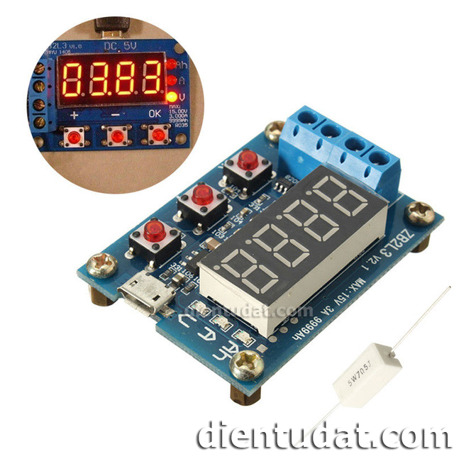 Mạch Test Pin Li-on 18650 1.5V-12V