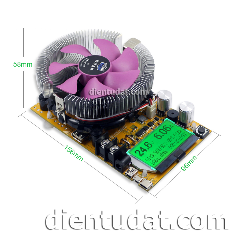 Mạch Tải Giả Test Nguồn - Pin Đa Năng Hiển Thị LCD 150W