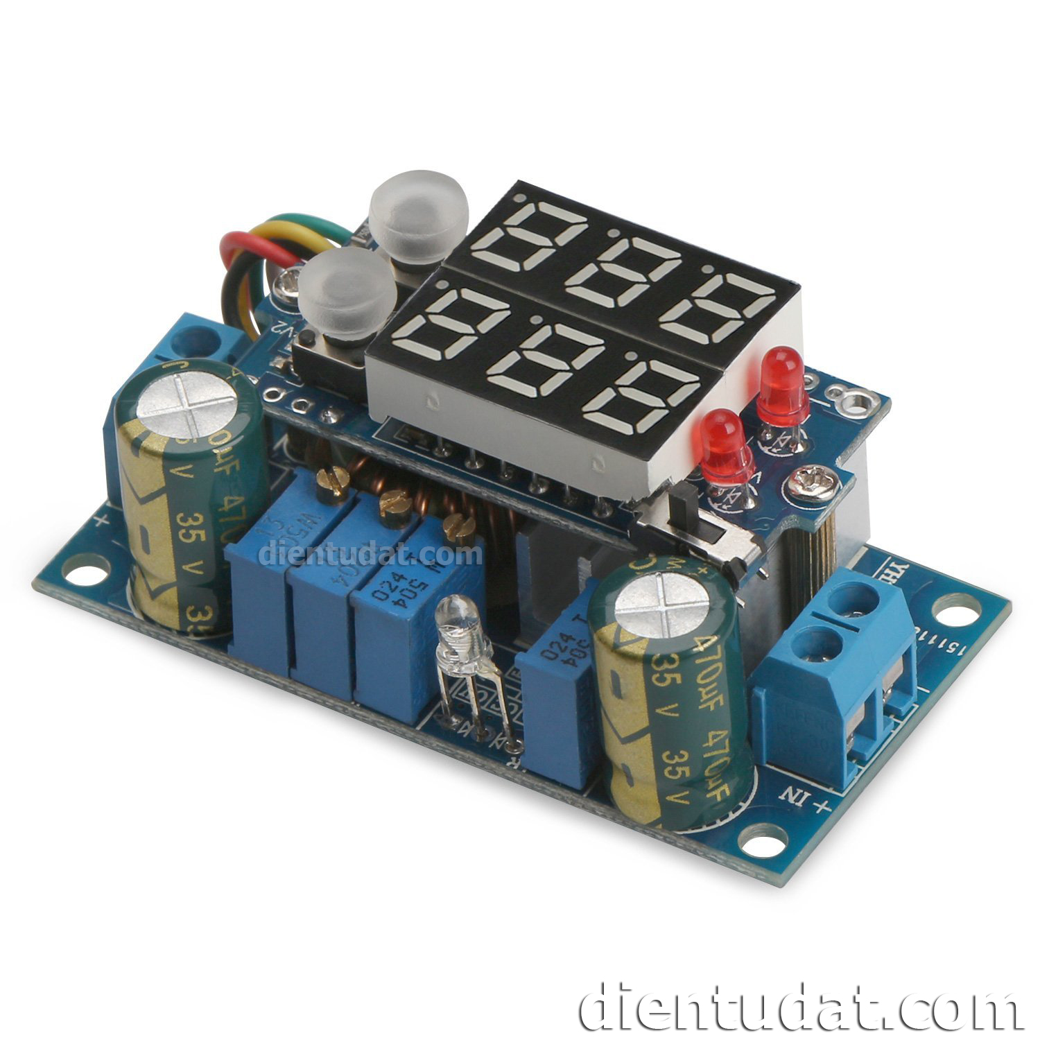 Mạch Hạ Áp 5A MPPT Solar Panel Hiển Thị Led