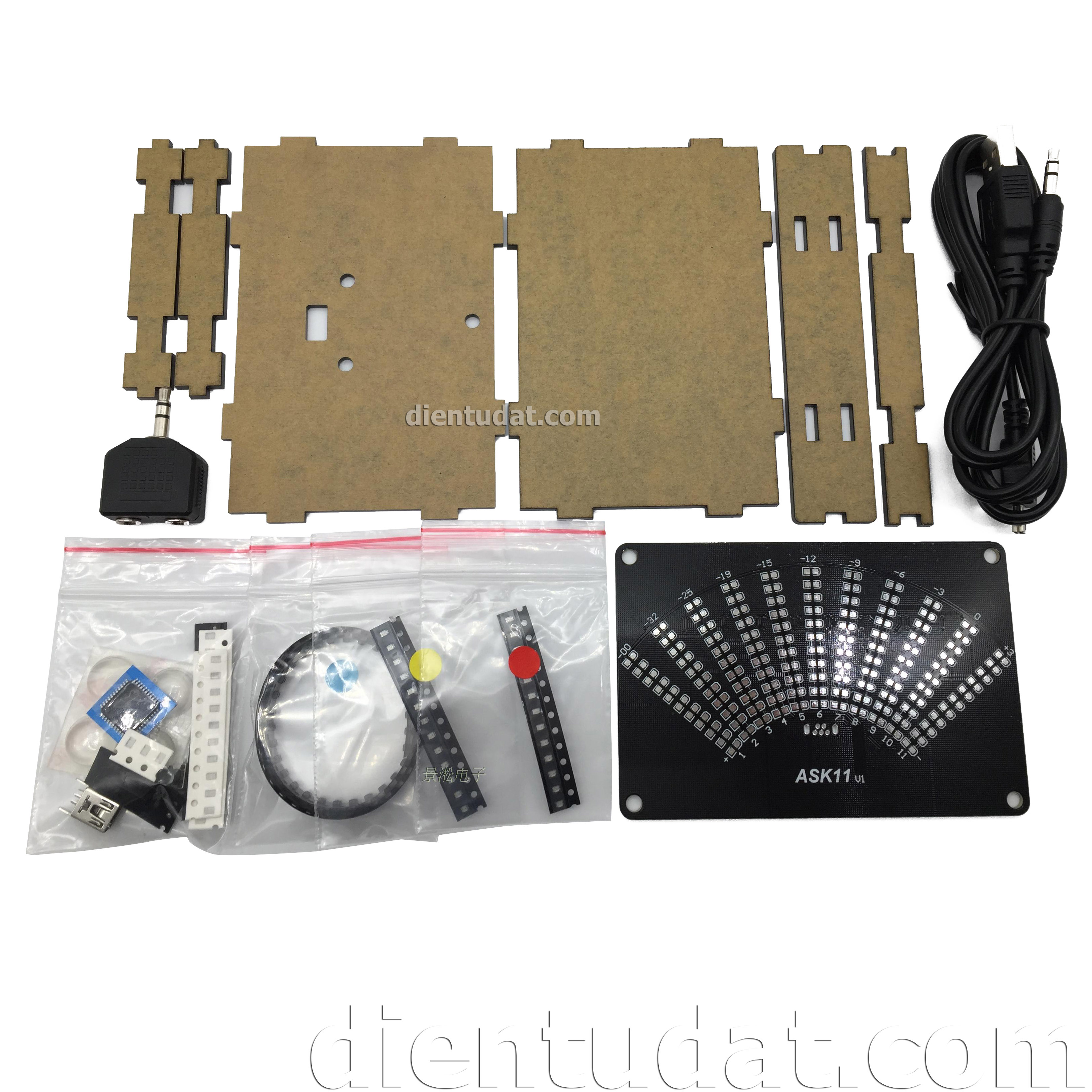 KIT DIY Bộ Led Nháy Theo Nhạc Cánh Quạt ASK11 - Tự Ráp