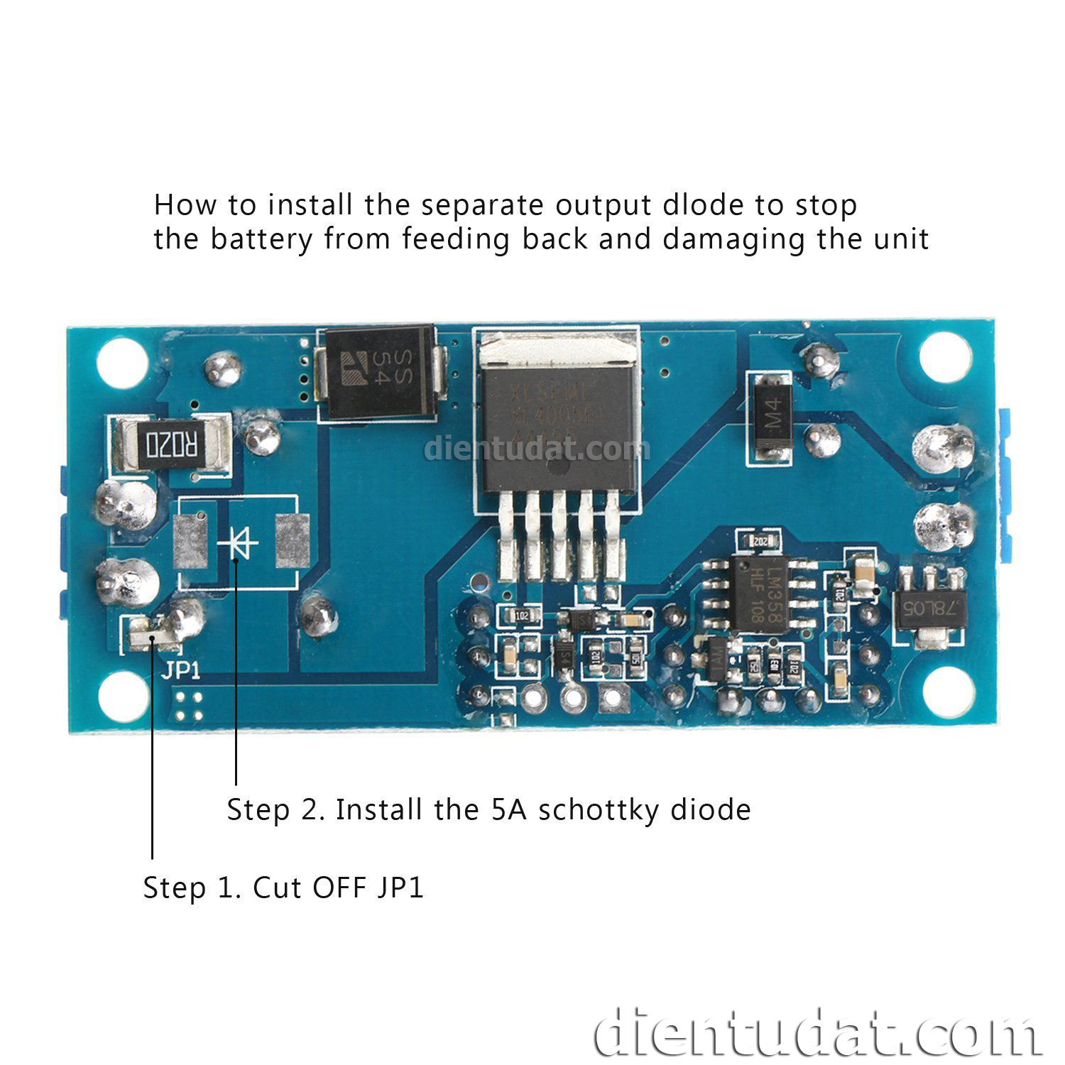 Mạch Hạ Áp DC-DC Sạc Pin 5A