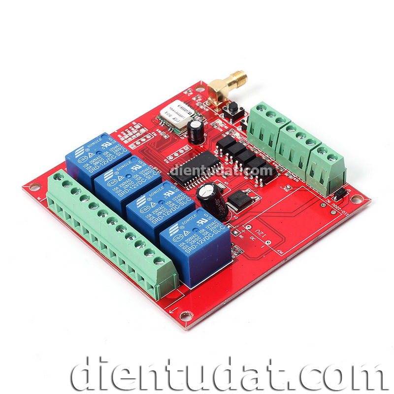 Mạch Điều Khiển 4 Relay Qua Wifi 12VDC - Dùng APP