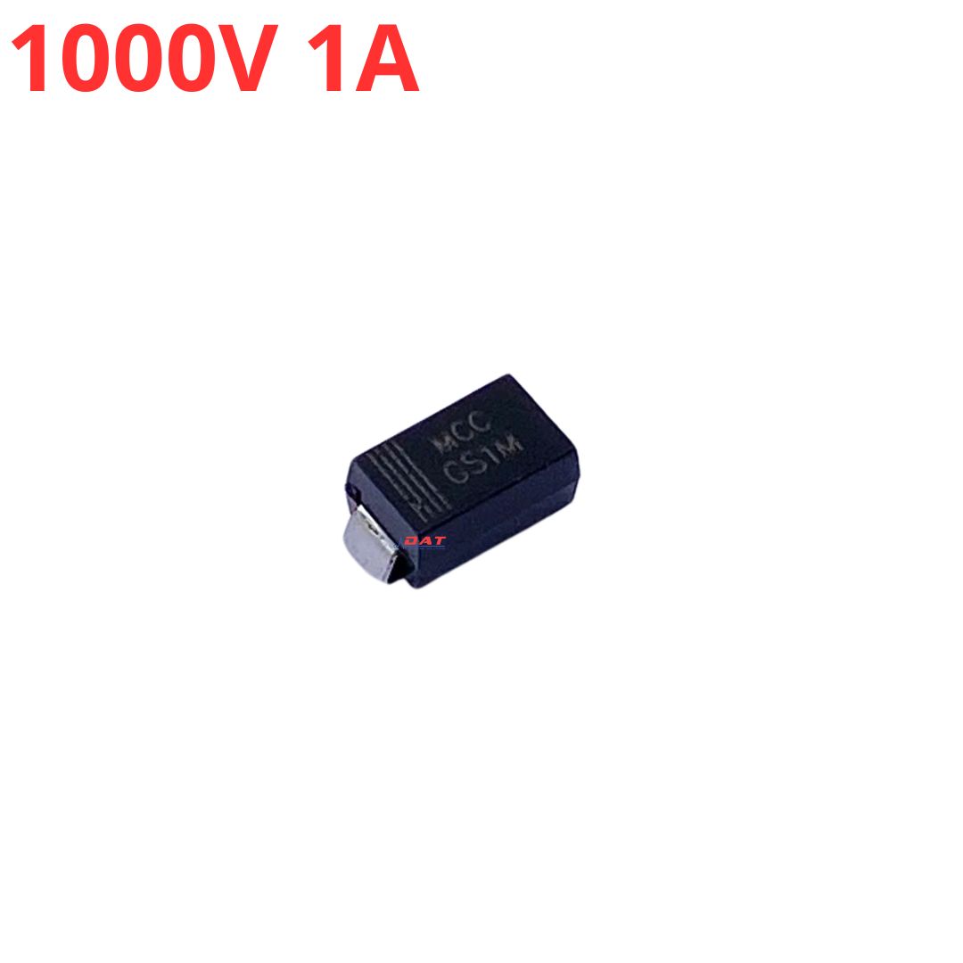 Diode chỉnh lưu 1000V 1A GS1M MCC DO-214A