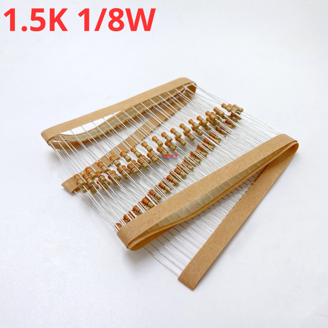 Điện Trở 1/8W 1.5K 1K5 - 4 Vòng Màu