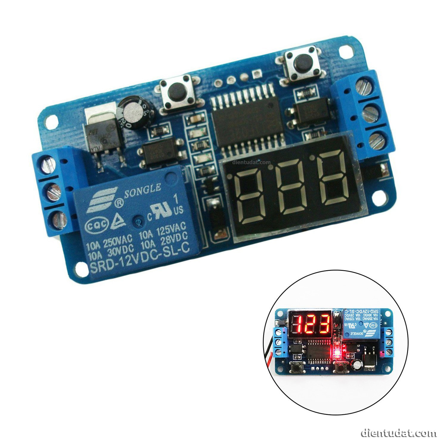 Mạch Hẹn Giờ Đóng Ngắt Relay