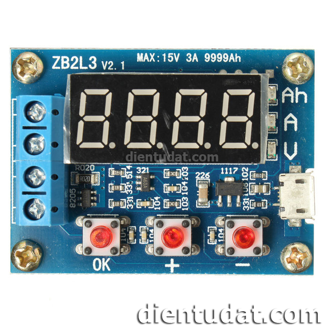 Mạch Test Pin Li-on 18650 1.5V-12V