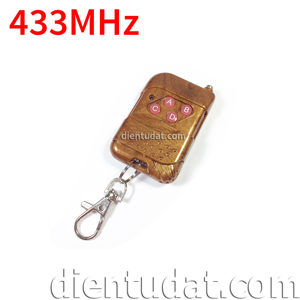 Remote 4L Gỗ 433 MHz