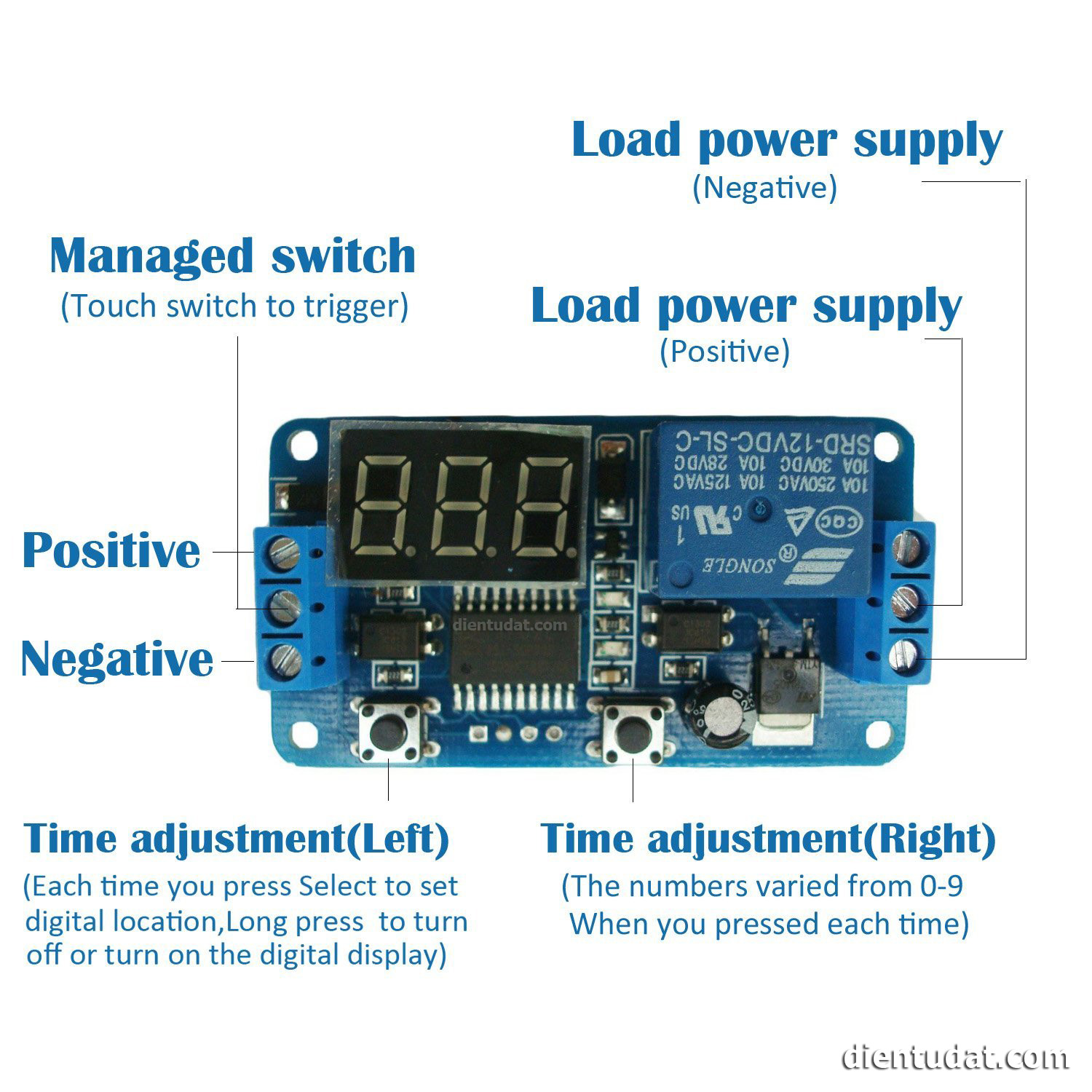 Mạch Hẹn Giờ Đóng Ngắt Relay