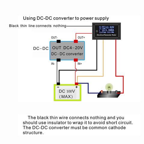 Đồng Hồ Đo DC Hiển Thị OLED - 100V/10A