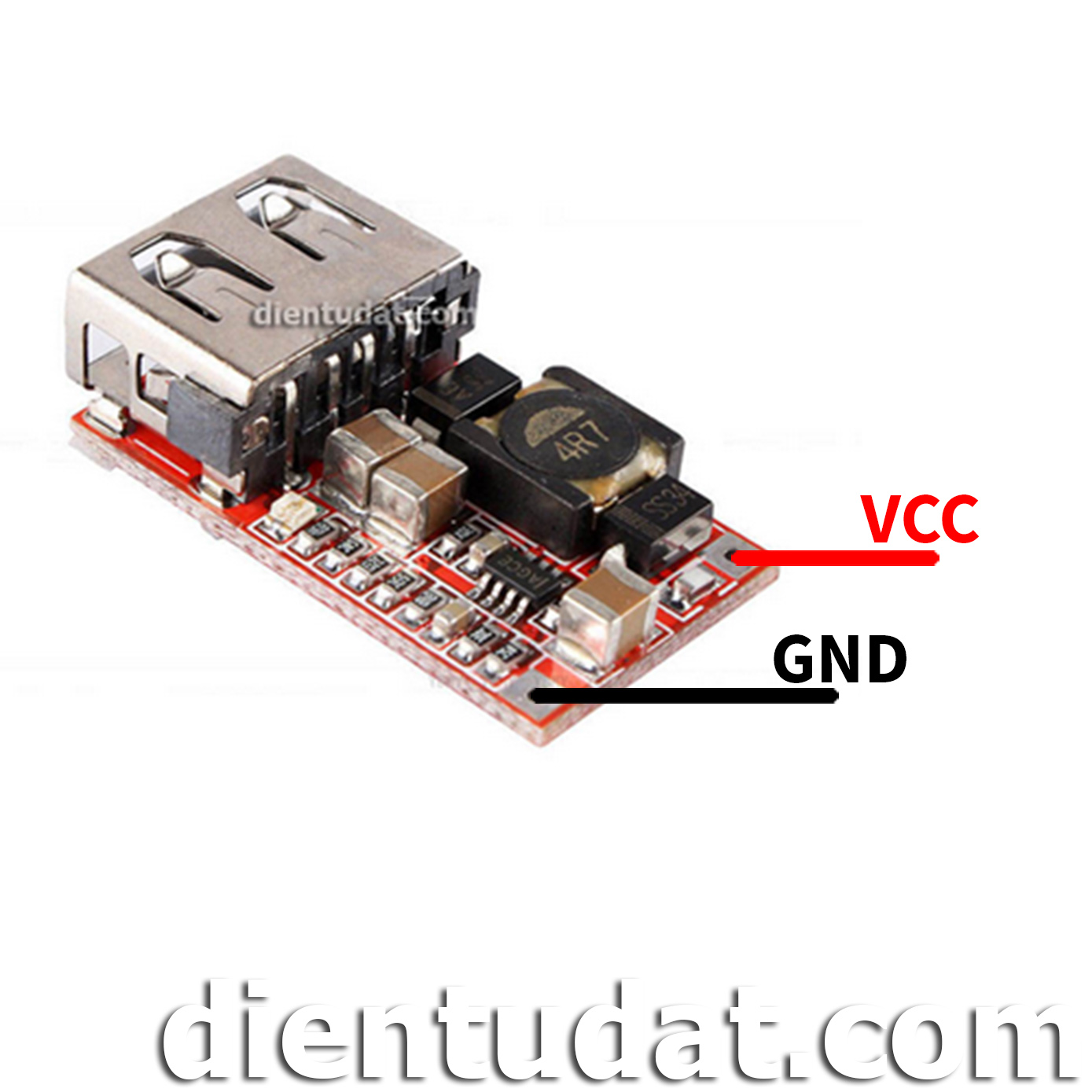 Mạch Hạ Áp 6-24V Xuống 5V Cổng USB V2