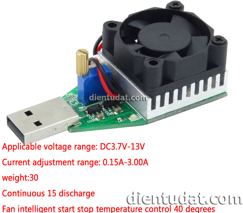 Tải Giả Test Pin Kèm Quạt - 3A