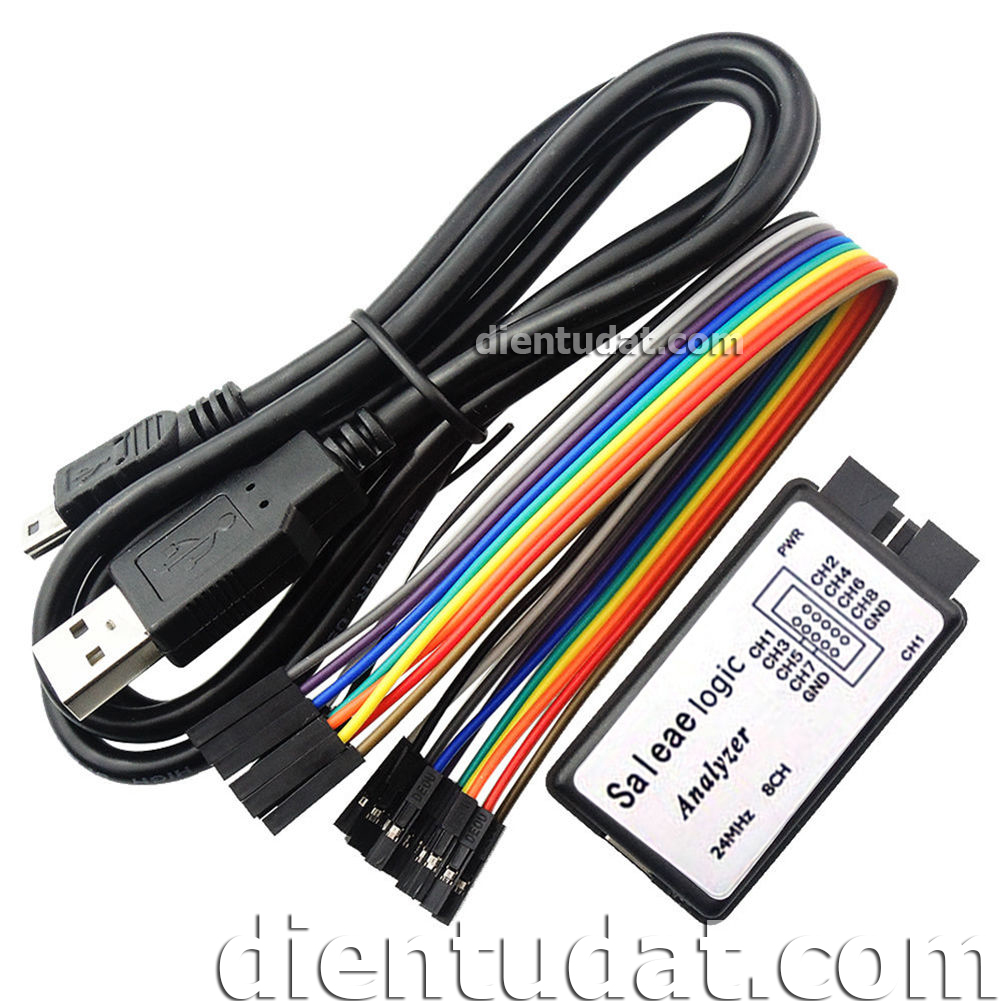 Mạch USB Saleae 8CH 24Mhz Logic Analyzer
