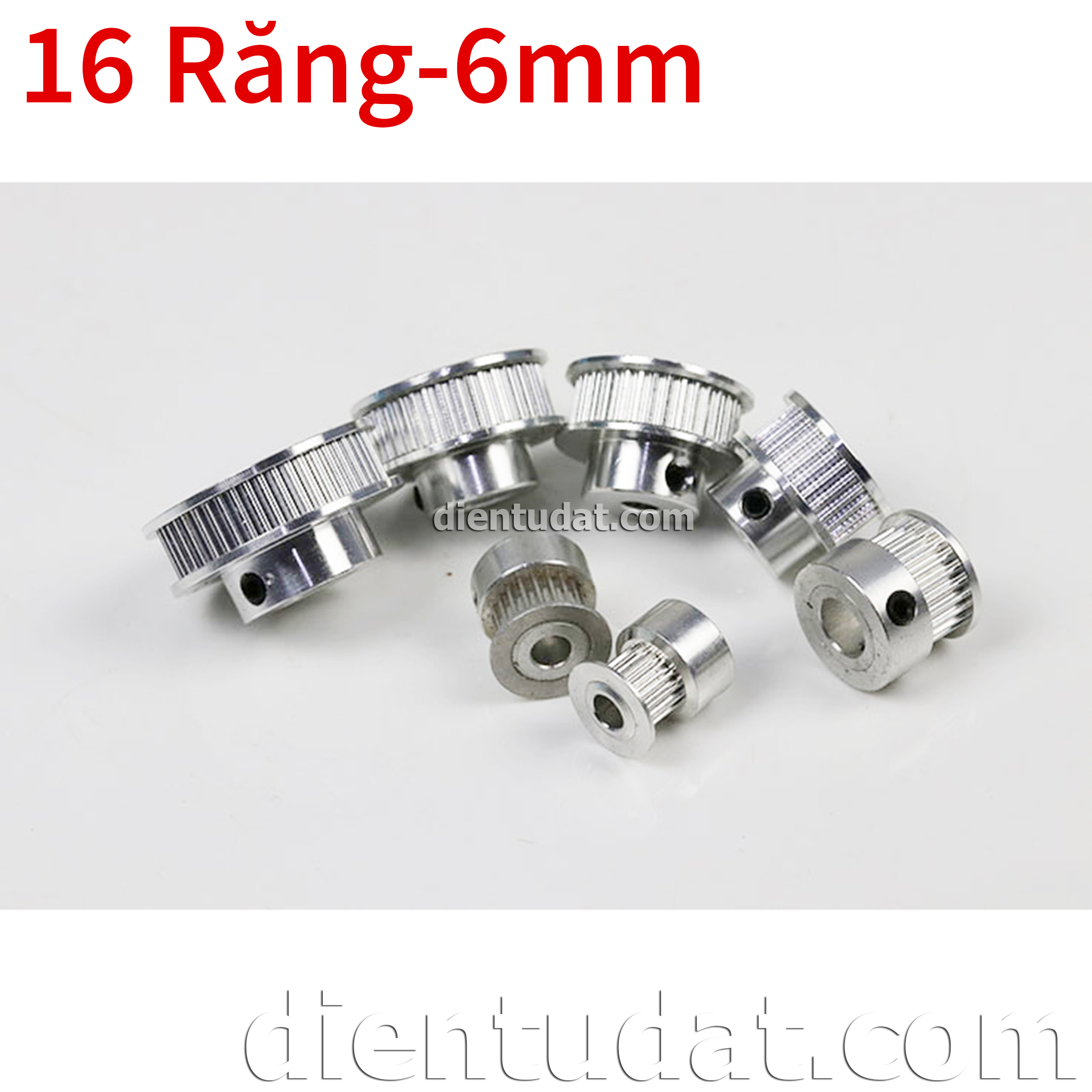 Bánh Răng Motor Pulley GT2- 16 Răng - 6mm
