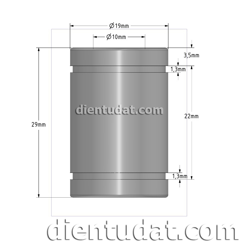 Vòng Bi Trượt LM10UU Linear Bearing