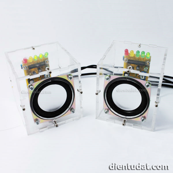 Bộ Loa Mini 2.0 Kèm Hộp Mica - Tự Ráp