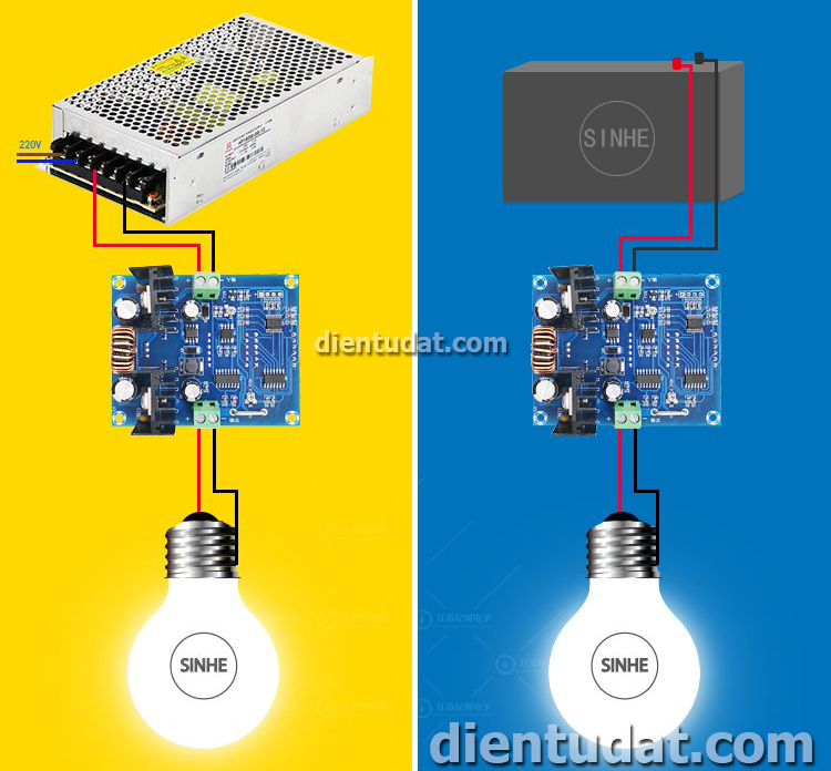 Mạch Hạ Áp XL4016 Hiển Thị Dòng Và Áp - M403