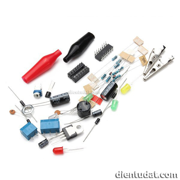 Trọn Bộ Nguồn Mini LM317 Kèm Vỏ Hộp - Tự Ráp