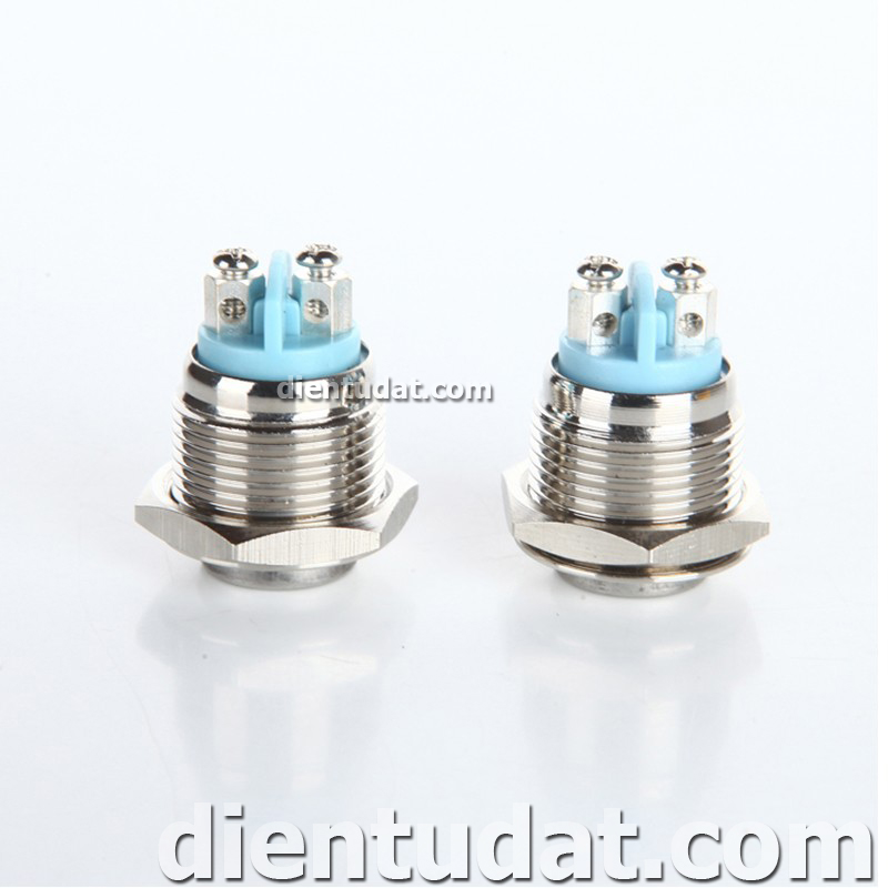 Nút Nhấn Reset Chống Nước 16mm - Trắng