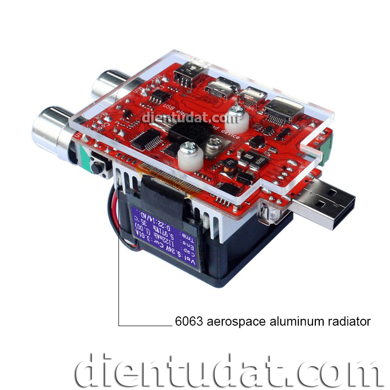 Mạch USB Tester Tải Giả Thông Minh Hiển Thị OLED - 35W