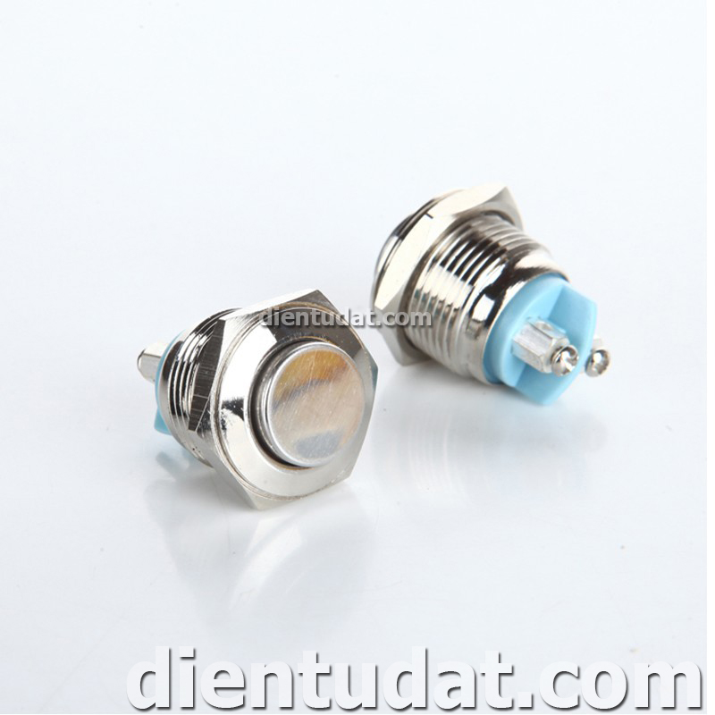 Nút Nhấn Reset Chống Nước 16mm - Trắng