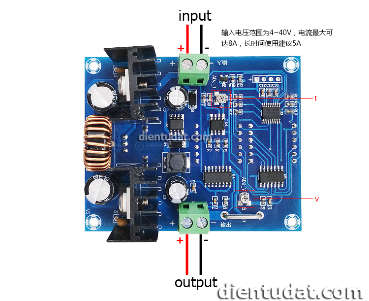 Mạch Hạ Áp XL4016 Hiển Thị Dòng Và Áp - M403