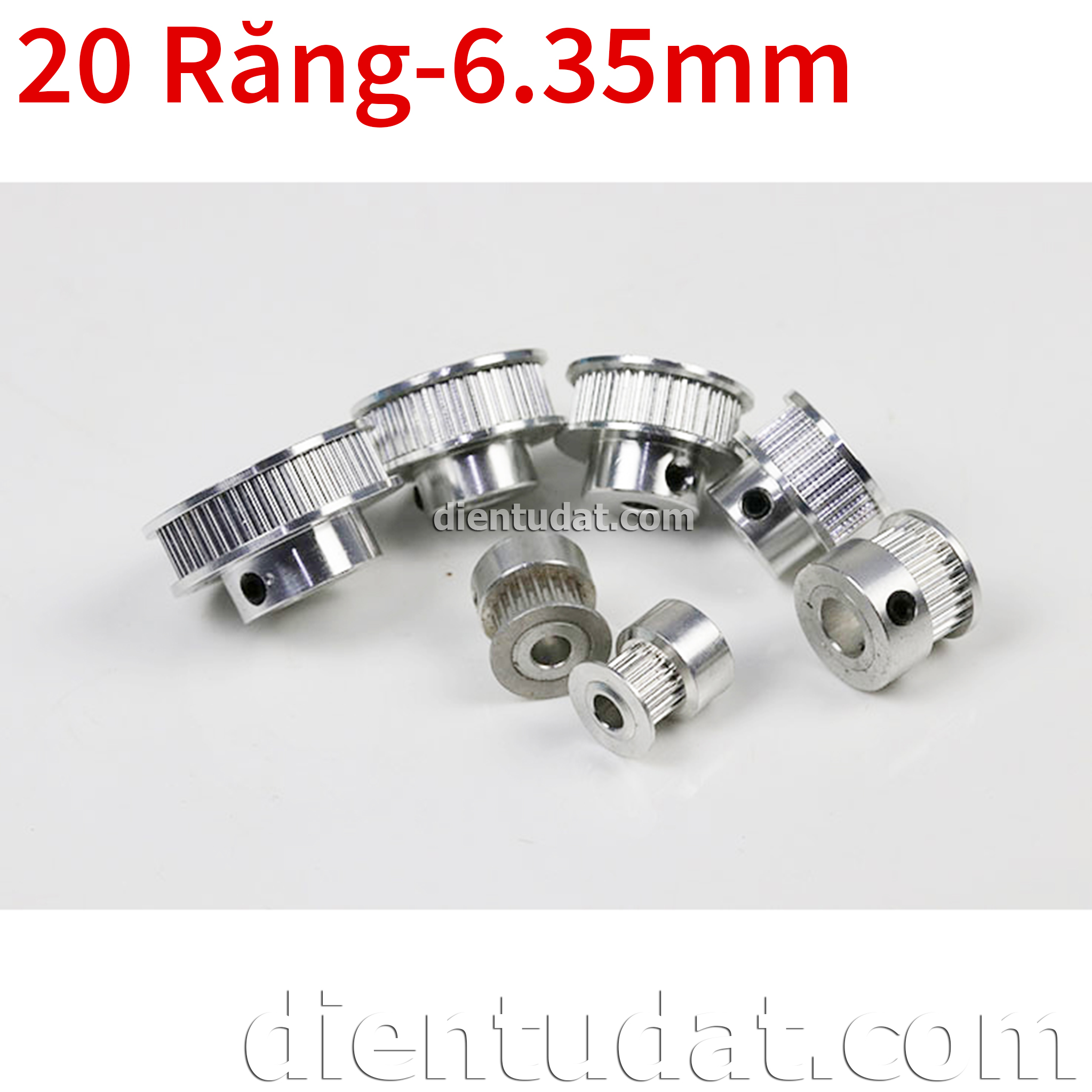 Bánh Răng Motor Pulley GT2 - 20 Răng 6.35mm
