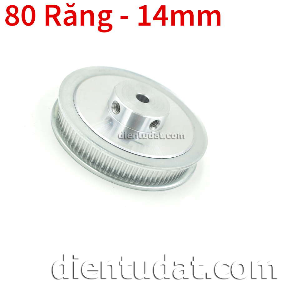 Bánh Răng Motor Pulley GT2 - 80 răng 14mm